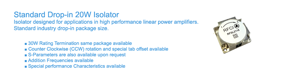 Standard_20W_Drop_In_Isolator_Data_Table_05092013